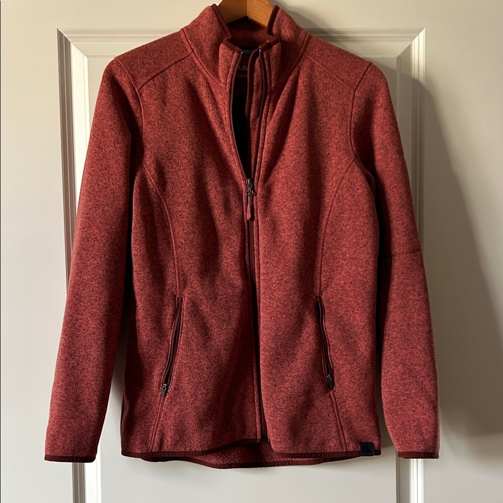 L.L. Bean Maroon Knit Sweater